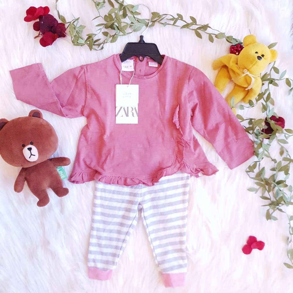 ZARA & more Baby Girl Clothes Bundle 9-12M Pink